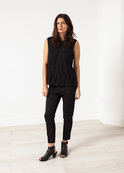 Proj Fabrik - Zip Back Circle Blouse in Black image thumbnail