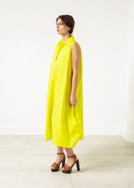 Proj Fabrik - Balloon Cotton Dress in Yellow image thumbnail
