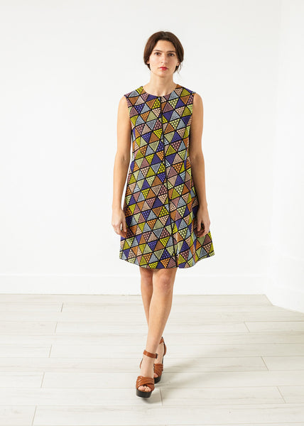 Proj Fabrik - Triangle Sleeveless Dress in Multi image thumbnail