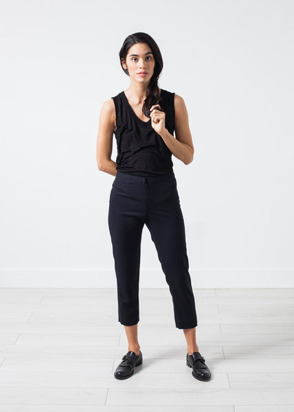 Proj Fabrik - Wool Cropped Pant in Navy image thumbnail