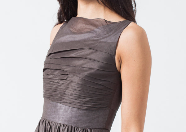 Proj Fabrik - Voile Dress in Grey Pearl image thumbnail