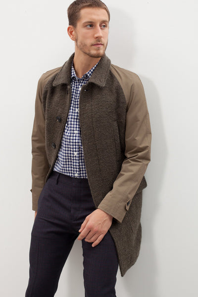 Proj Fabrik - Raglan Maniche Coat in Olive image thumbnail