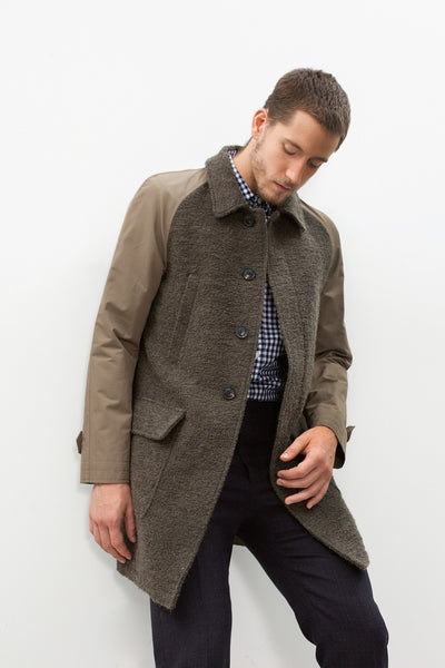 Proj Fabrik - Raglan Maniche Coat in Olive image thumbnail