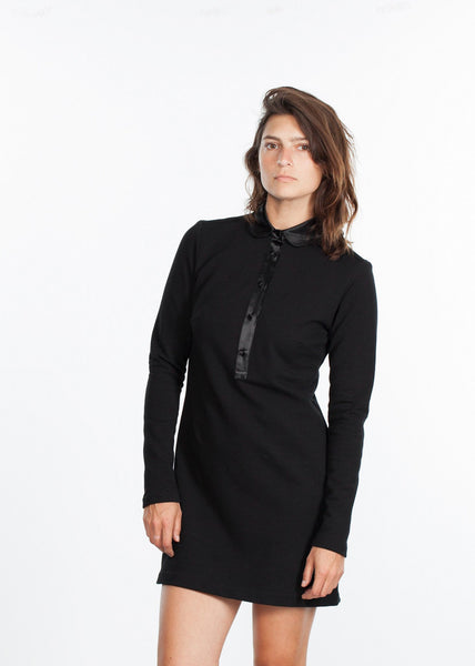Proj Fabrik - Fleece Jersey Dress in Black image thumbnail