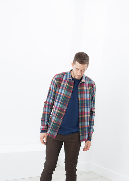 Proj Fabrik - Riccardo Button-Up in Plaid Multi image thumbnail