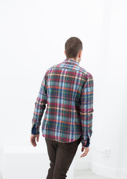 Proj Fabrik - Riccardo Button-Up in Plaid Multi image thumbnail