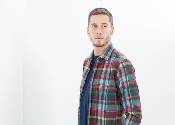Proj Fabrik - Riccardo Button-Up in Plaid Multi image thumbnail