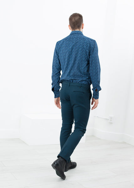Proj Fabrik - Diamond Weave Trouser in Sky image thumbnail