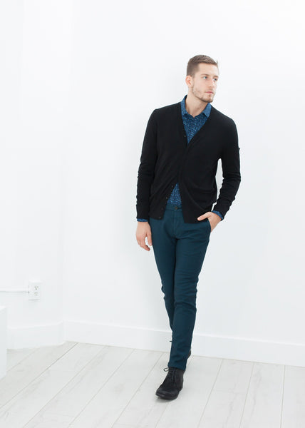 Proj Fabrik - Diamond Weave Trouser in Sky image thumbnail