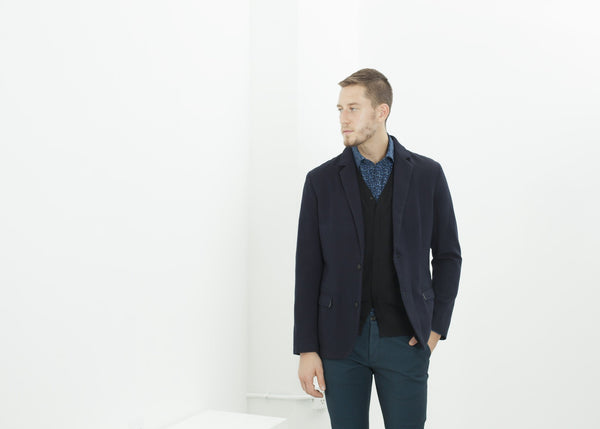 Proj Fabrik - Diamond Weave Trouser in Sky image thumbnail