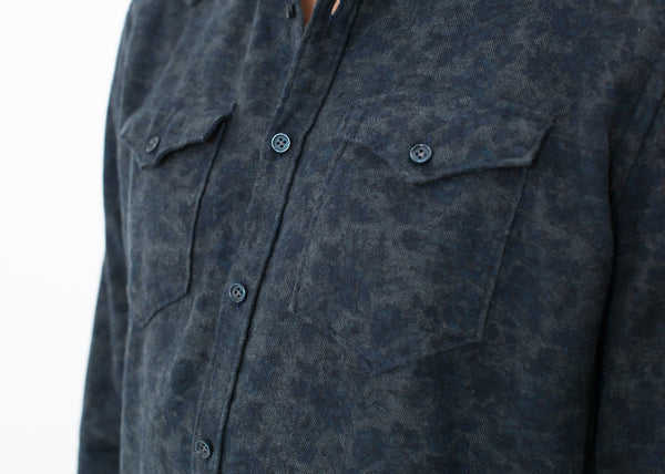 Proj Fabrik - Western Arkansas Button-Up in Dark Hash Floral image thumbnail