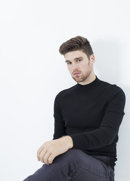 Proj Fabrik - Merino Knit Turtleneck in Black image thumbnail