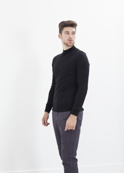 Proj Fabrik - Merino Knit Turtleneck in Black image thumbnail