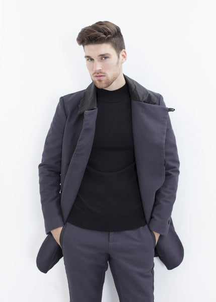 Proj Fabrik - Merino Knit Turtleneck in Black image thumbnail