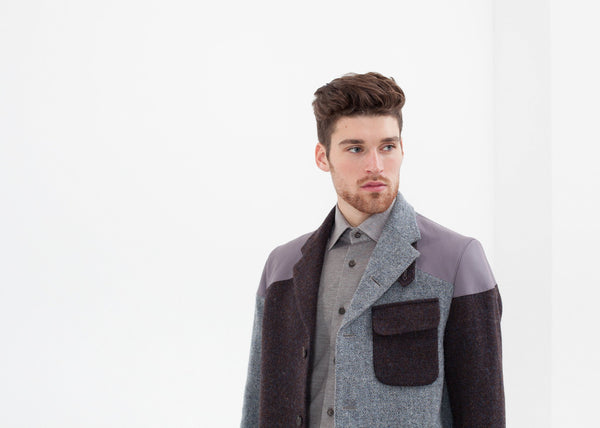 Proj Fabrik - Crazy Mallory Jacket in Blue Mix image thumbnail