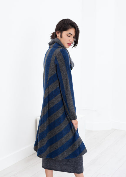 Proj Fabrik - Petale Coat in Silver/Blue image thumbnail