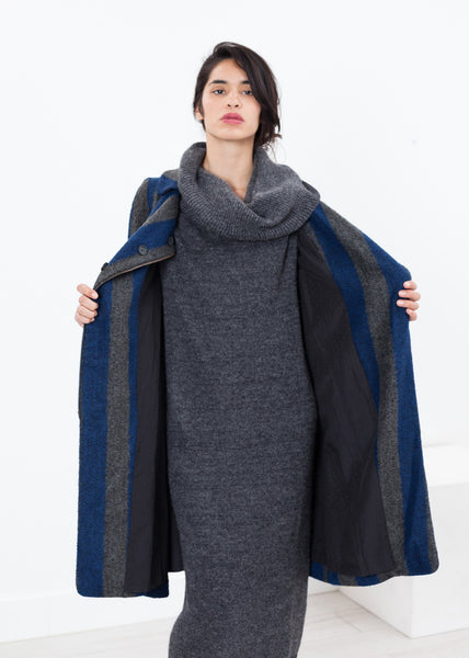 Proj Fabrik - Petale Coat in Silver/Blue image thumbnail