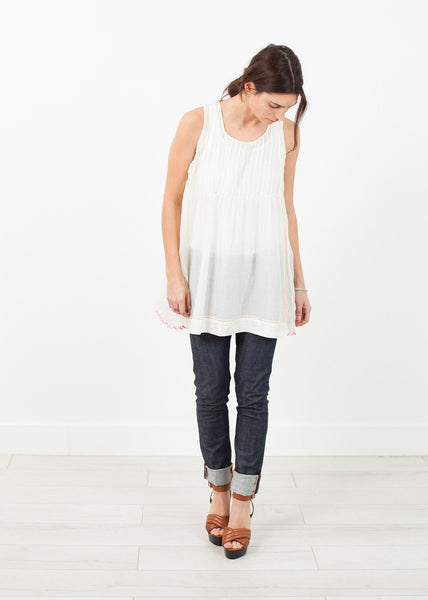 Proj Fabrik - Babydoll Tank in White image thumbnail