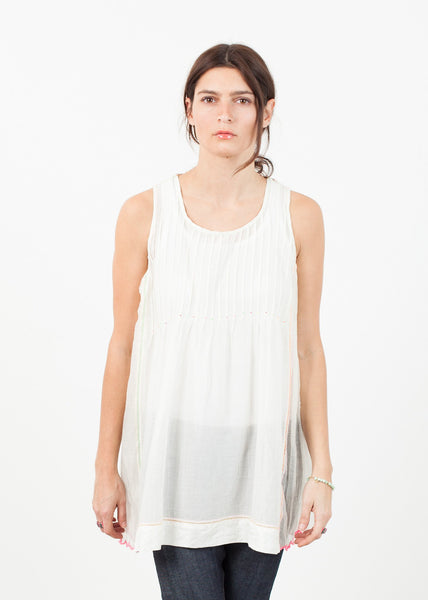 Proj Fabrik - Babydoll Tank in White image thumbnail