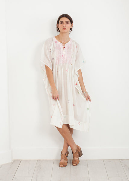 Proj Fabrik - Floral Tent Dress in White image thumbnail