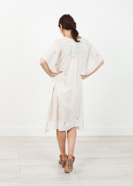 Proj Fabrik - Floral Tent Dress in White image thumbnail