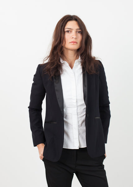 Proj Fabrik - Shawl Collar Blazer in Black image thumbnail