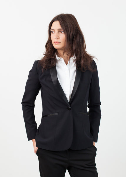 Proj Fabrik - Shawl Collar Blazer in Black image thumbnail