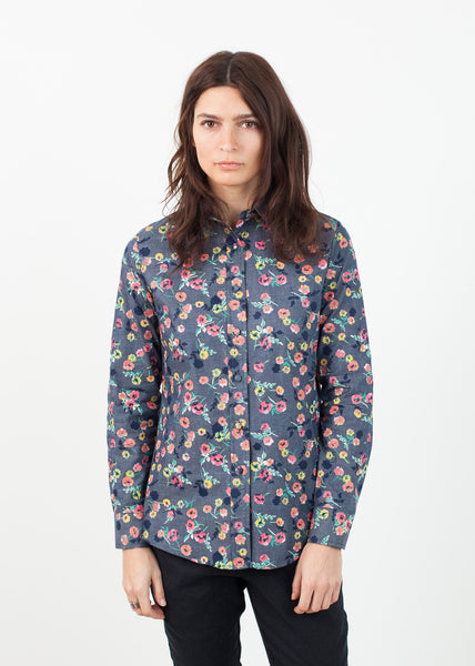 Proj Fabrik - Long Sleeve Blouse in Black/Floral image thumbnail