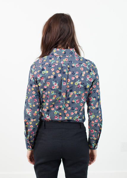 Proj Fabrik - Long Sleeve Blouse in Black/Floral image thumbnail