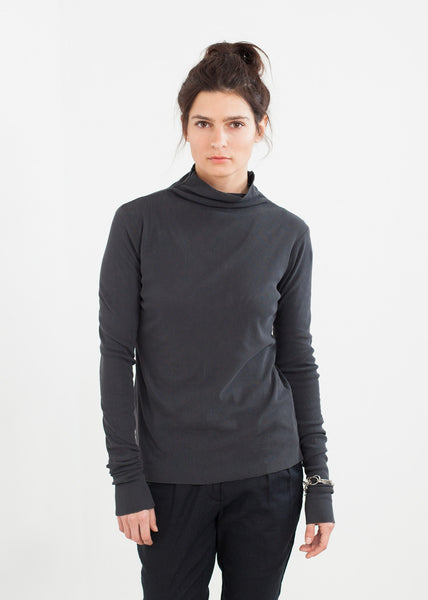 Proj Fabrik - Cotton Long Tee in Ink image thumbnail
