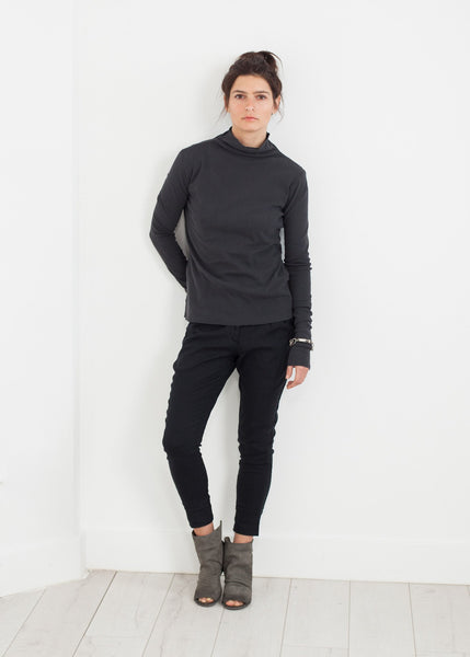 Proj Fabrik - Cotton Long Tee in Ink image thumbnail