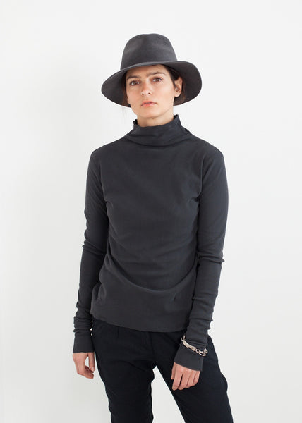 Proj Fabrik - Cotton Long Tee in Ink image thumbnail