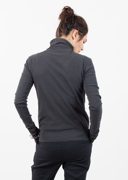 Proj Fabrik - Cotton Long Tee in Ink image thumbnail