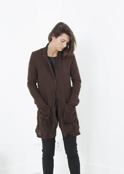 Proj Fabrik - Ghost Wool Jacket in Brown image thumbnail