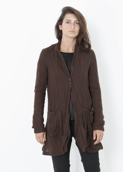 Proj Fabrik - Ghost Wool Jacket in Brown image thumbnail