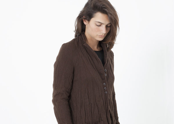 Proj Fabrik - Ghost Wool Jacket in Brown image thumbnail