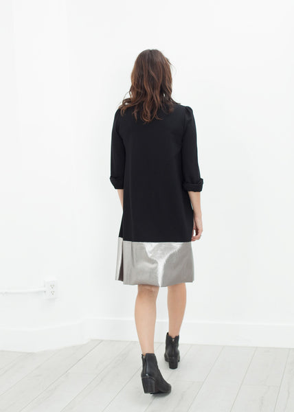 Proj Fabrik - Border Dress in Black/Silver image thumbnail