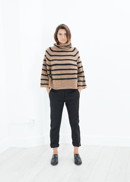 Proj Fabrik - Side Zip Slim Pant in Black image thumbnail