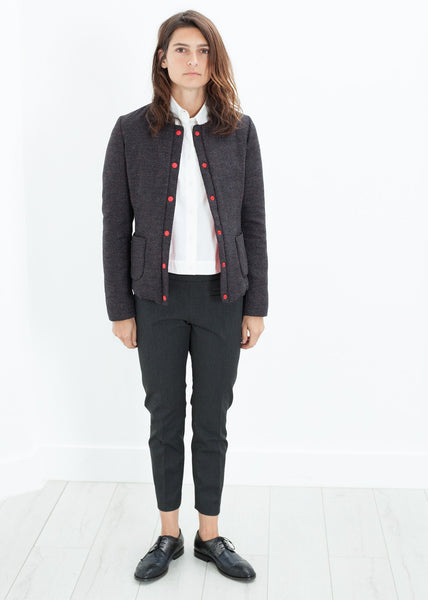 Proj Fabrik - Camelia Reversible Jacket in Black/Red image thumbnail