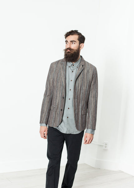 Proj Fabrik - Watercolor Sport Jacket in Brown/Blue image thumbnail