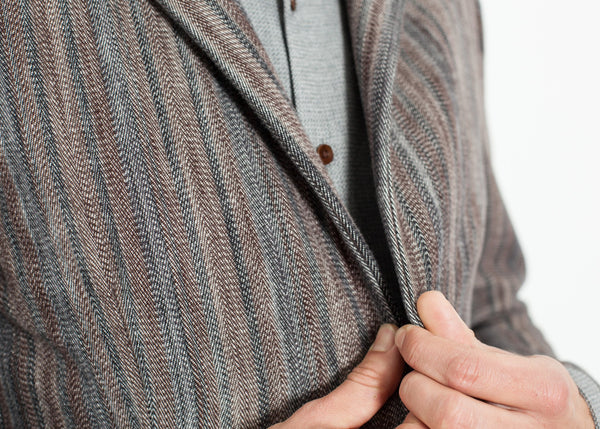 Proj Fabrik - Watercolor Sport Jacket in Brown/Blue image thumbnail