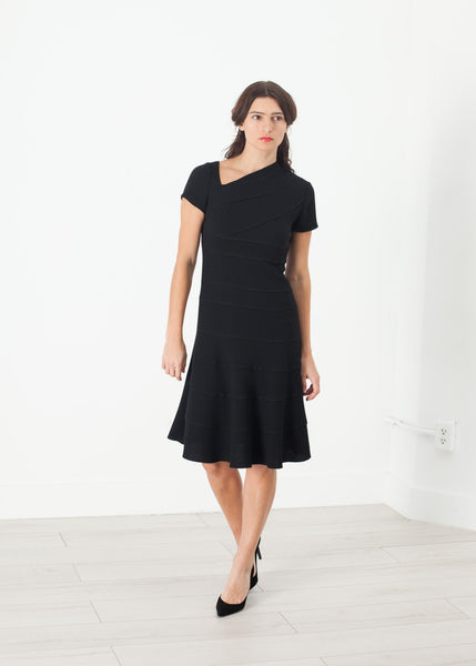 Proj Fabrik - Lined Silhouette Dress in Black image thumbnail