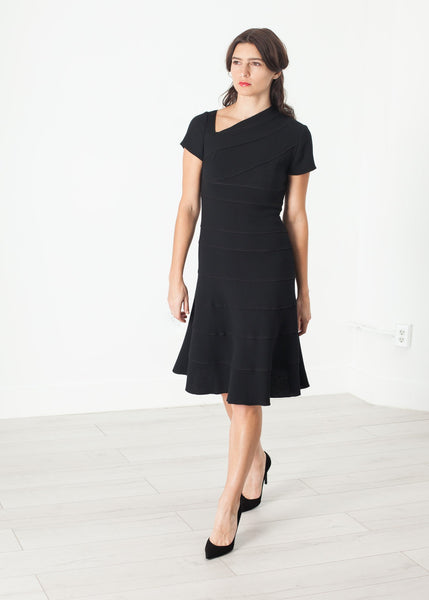 Proj Fabrik - Lined Silhouette Dress in Black image thumbnail