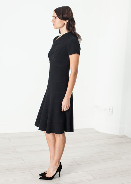 Proj Fabrik - Lined Silhouette Dress in Black image thumbnail