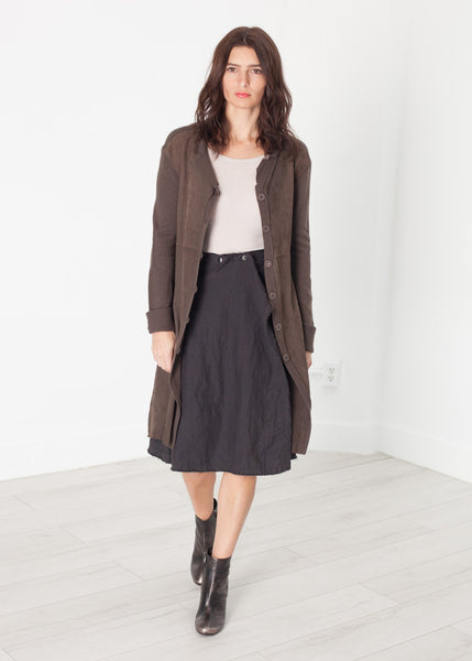 Proj Fabrik - Wrap Snap Skirt in Black image thumbnail