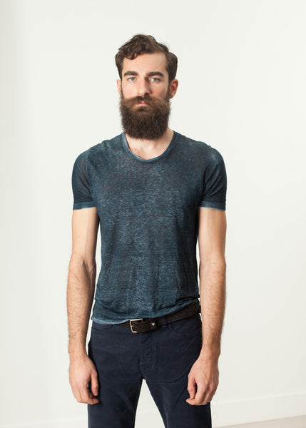 Proj Fabrik - Melange T-Shirt in Navy/Black image thumbnail