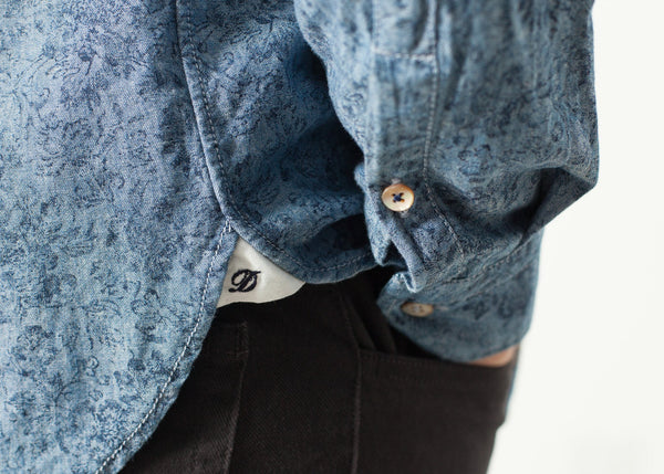 Proj Fabrik - Floral Button-Up in Blue image thumbnail