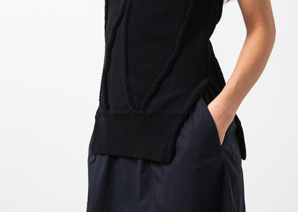 Proj Fabrik - Curved Stripe Knit Tank image thumbnail