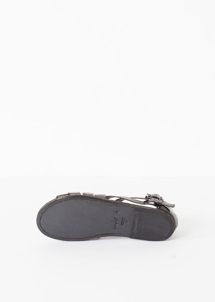 Proj Fabrik - Wrap Sandal in Black/Steel image thumbnail