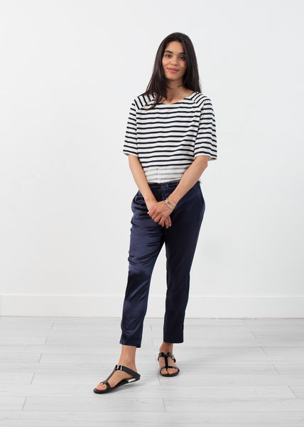 Proj Fabrik - Sleeve Top in Navy Stripe image thumbnail